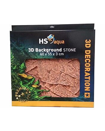 Hs Aqua 3d Background Stone Brown 60x55x3 Cm